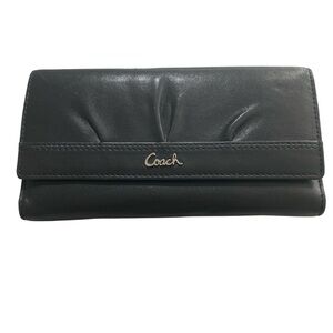 Coach Black Leather Women's Wallet